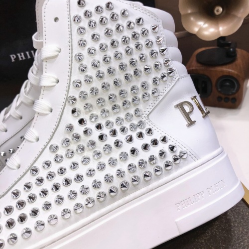 Replica Philipp Plein PP High Tops Shoes For Men #1044392 $140.00 USD for Wholesale