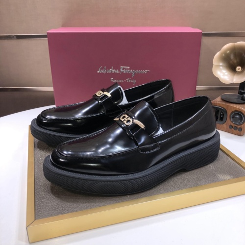 Salvatore Ferragamo Leather Shoes For Men #1044593
