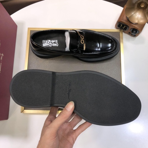 Replica Salvatore Ferragamo Leather Shoes For Men #1044593 $112.00 USD for Wholesale