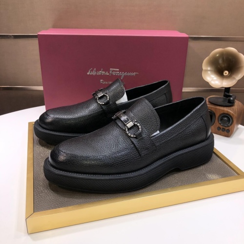 Salvatore Ferragamo Leather Shoes For Men #1044596 $112.00 USD, Wholesale Replica Salvatore Ferragamo Leather Shoes