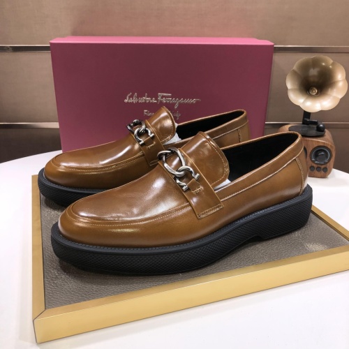 Salvatore Ferragamo Leather Shoes For Men #1044600 $112.00 USD, Wholesale Replica Salvatore Ferragamo Leather Shoes