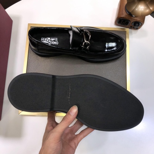 Replica Salvatore Ferragamo Leather Shoes For Men #1044601 $112.00 USD for Wholesale