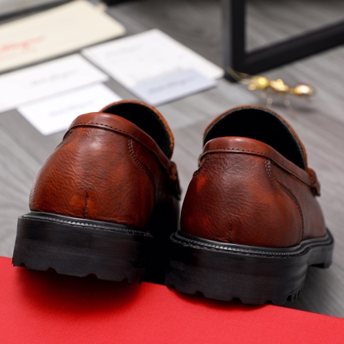 Replica Salvatore Ferragamo Leather Shoes For Men #1044648 $82.00 USD for Wholesale