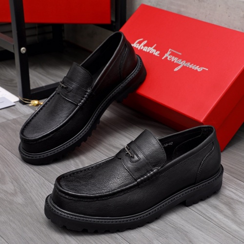 Salvatore Ferragamo Leather Shoes For Men #1044649 $82.00 USD, Wholesale Replica Salvatore Ferragamo Leather Shoes