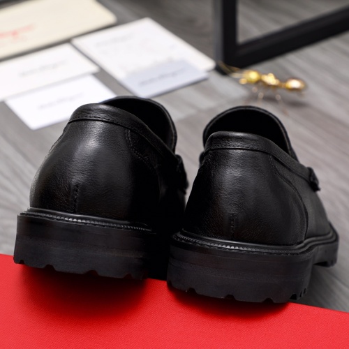 Replica Salvatore Ferragamo Leather Shoes For Men #1044649 $82.00 USD for Wholesale