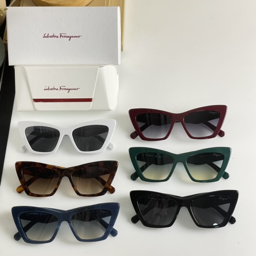 Replica Salvatore Ferragamo AAA Quality Sunglasses #1044793 $60.00 USD for Wholesale