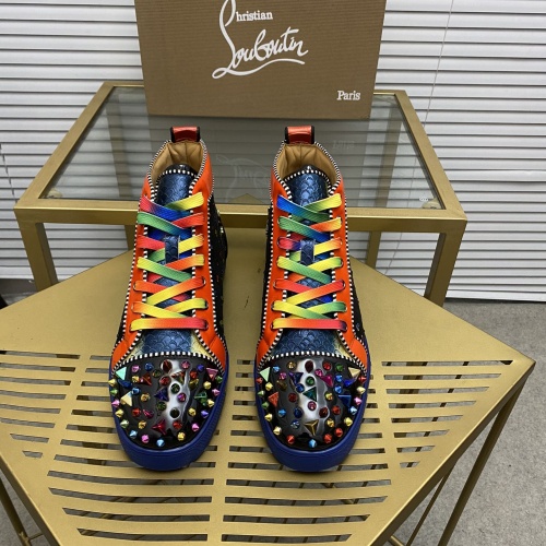 Replica Christian Louboutin High Top Shoes For Men #1044893 $102.00 USD for Wholesale