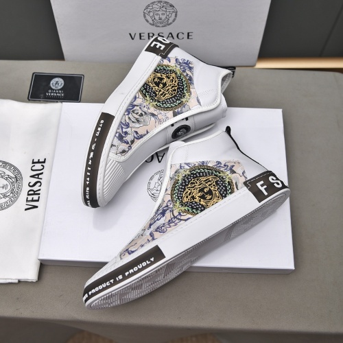 Replica Versace High Tops Shoes For Men #1045000 $82.00 USD for Wholesale
