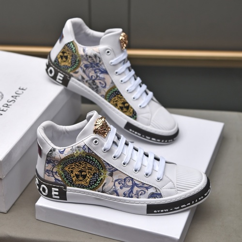 Replica Versace High Tops Shoes For Men #1045002 $82.00 USD for Wholesale