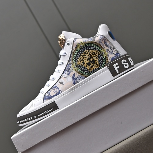 Replica Versace High Tops Shoes For Men #1045002 $82.00 USD for Wholesale