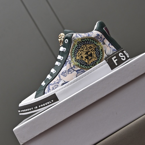 Replica Versace High Tops Shoes For Men #1045003 $82.00 USD for Wholesale
