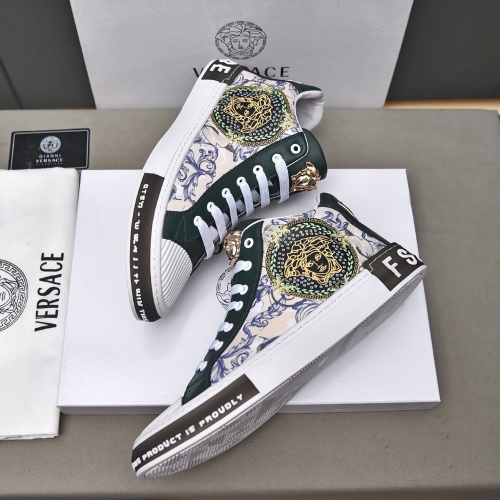 Replica Versace High Tops Shoes For Men #1045003 $82.00 USD for Wholesale