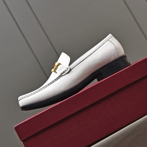 Replica Salvatore Ferragamo Leather Shoes For Men #1045056 $98.00 USD for Wholesale