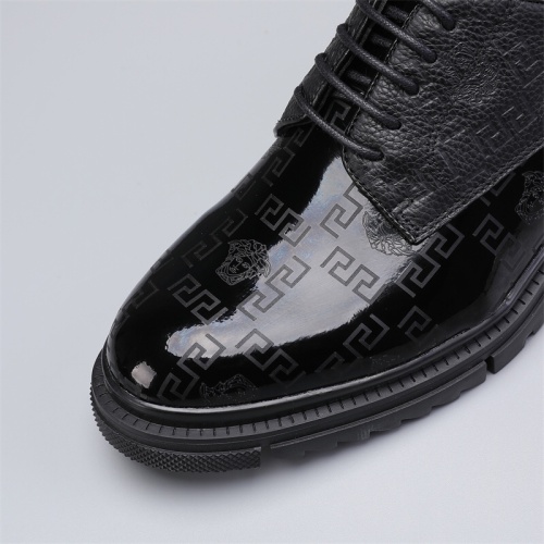 Replica Versace Leather Shoes For Men #1045095 $82.00 USD for Wholesale