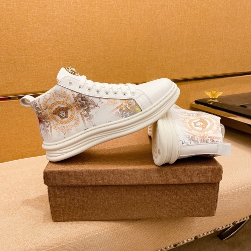 Replica Versace High Tops Shoes For Men #1045222 $80.00 USD for Wholesale
