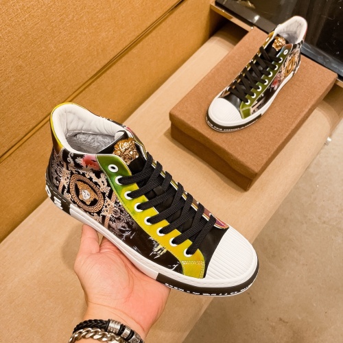 Replica Versace High Tops Shoes For Men #1045224 $80.00 USD for Wholesale