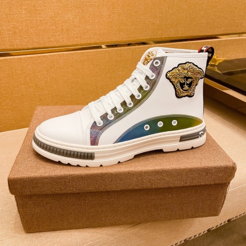 Replica Versace High Tops Shoes For Men #1045261 $80.00 USD for Wholesale