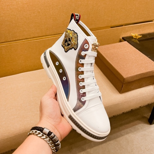 Replica Versace High Tops Shoes For Men #1045261 $80.00 USD for Wholesale