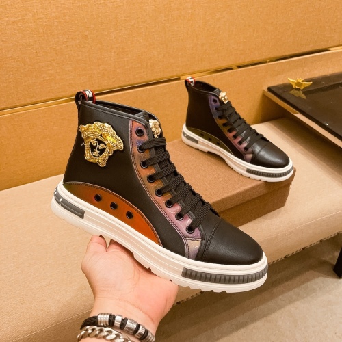 Replica Versace High Tops Shoes For Men #1045262 $80.00 USD for Wholesale