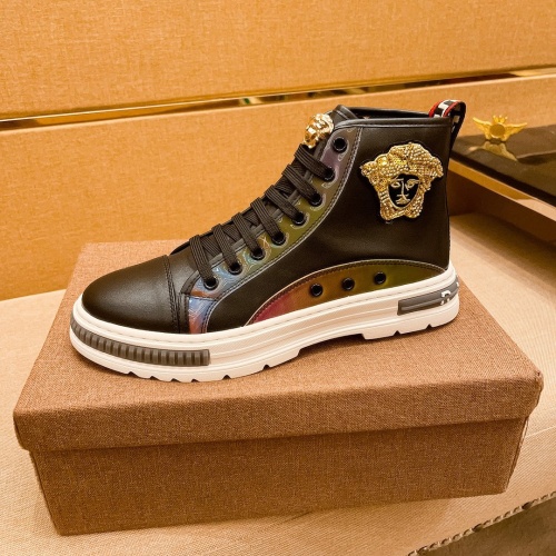Replica Versace High Tops Shoes For Men #1045262 $80.00 USD for Wholesale