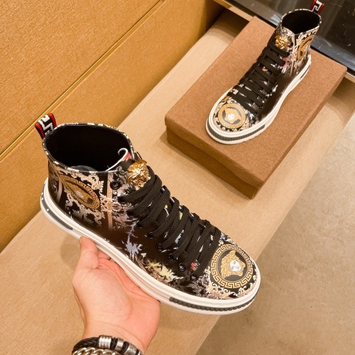 Replica Versace High Tops Shoes For Men #1045264 $80.00 USD for Wholesale