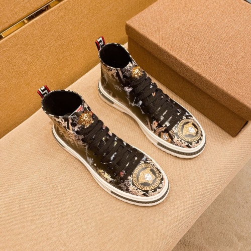 Replica Versace High Tops Shoes For Men #1045264 $80.00 USD for Wholesale
