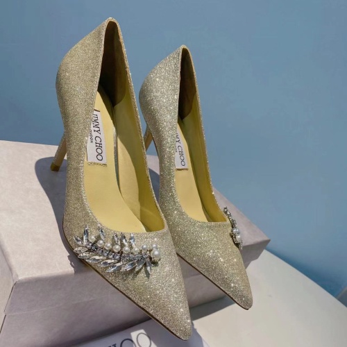 Replica Jimmy Choo High-Heeled Shoes For Women #1045315 $102.00 USD for Wholesale