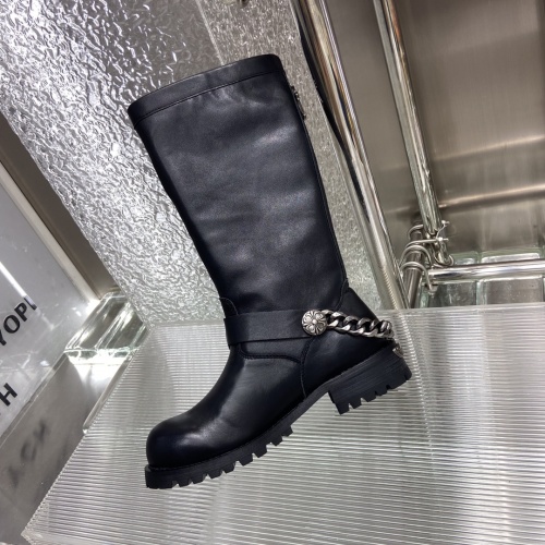 Replica Chrome Hearts Boots For Women #1045415 $182.00 USD for Wholesale