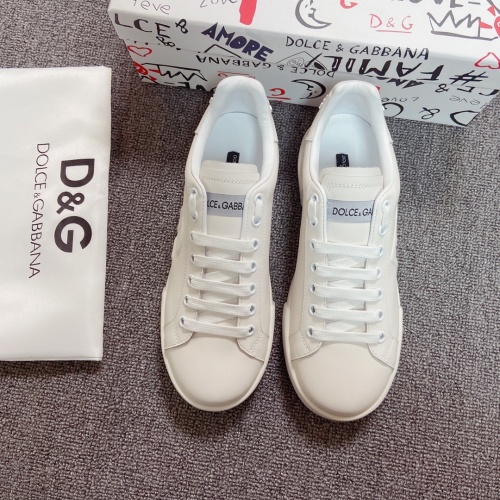 Replica Dolce & Gabbana D&G Casual Shoes For Women #1045445 $98.00 USD for Wholesale