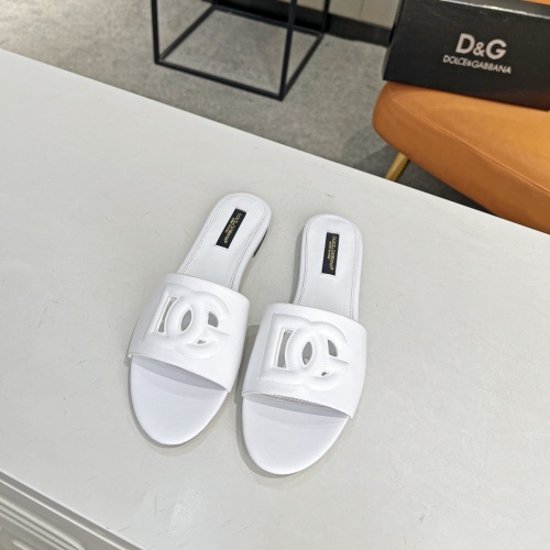 Replica Dolce & Gabbana D&G Slippers For Women #1045466 $82.00 USD for Wholesale