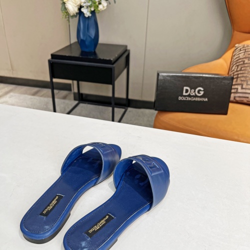 Replica Dolce & Gabbana D&G Slippers For Women #1045475 $82.00 USD for Wholesale