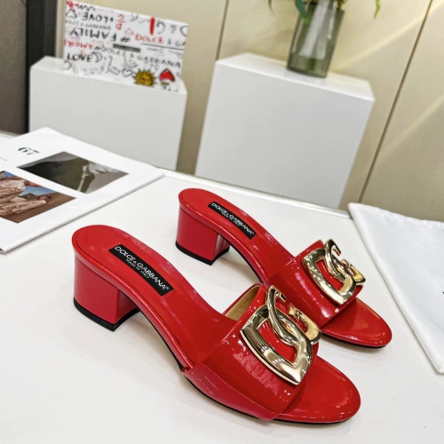 Replica Dolce & Gabbana D&G Slippers For Women #1045493 $72.00 USD for Wholesale