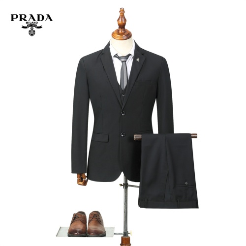 Prada Tracksuits Long Sleeved For Men #1045547 $92.00 USD, Wholesale Replica Prada Tracksuits