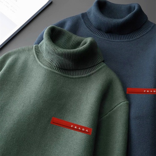 Replica Prada Sweater Long Sleeved For Men #1045690 $48.00 USD for Wholesale