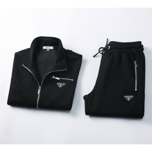 Replica Prada Tracksuits Long Sleeved For Men #1045872 $68.00 USD for Wholesale
