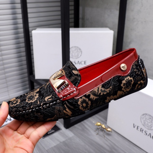 Replica Versace Leather Shoes For Men #1046105 $68.00 USD for Wholesale