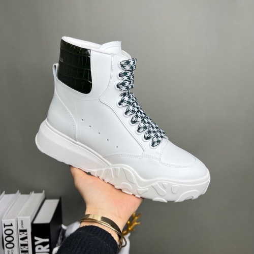 Replica Alexander McQueen High Tops Shoes For Women #1046221 $122.00 USD for Wholesale