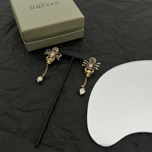 Replica Alexander McQueen Earrings For Women #1046545 $42.00 USD for Wholesale