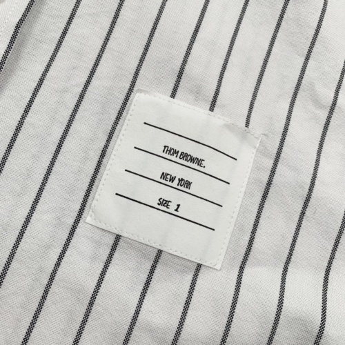 Replica Thom Browne TB Shirts Long Sleeved For Men #1046555 $60.00 USD for Wholesale