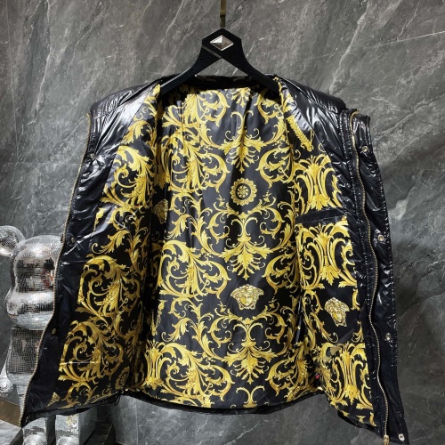 Replica Versace Down Feather Coat Long Sleeved For Men #1046634 $122.00 USD for Wholesale
