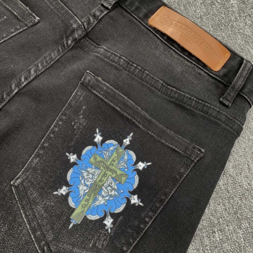 Replica Chrome Hearts Jeans For Men #1046668 $72.00 USD for Wholesale