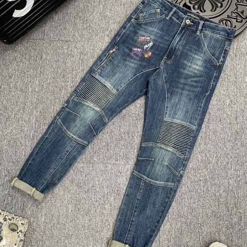 Replica Philipp Plein PP Jeans For Men #1046672 $72.00 USD for Wholesale