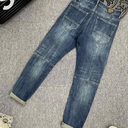 Replica Philipp Plein PP Jeans For Men #1046672 $72.00 USD for Wholesale