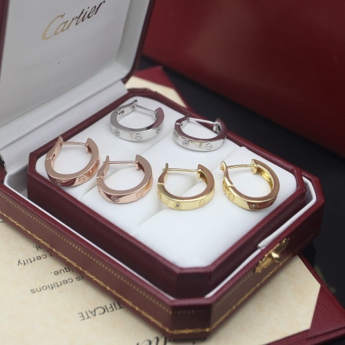 Replica Cartier Earrings For Women #1047061 $27.00 USD for Wholesale