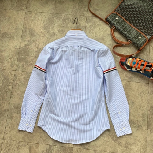 Replica Thom Browne TB Shirts Long Sleeved For Men #1048424 $52.00 USD for Wholesale