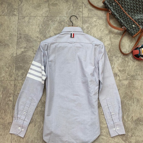 Replica Thom Browne TB Shirts Long Sleeved For Men #1048425 $52.00 USD for Wholesale