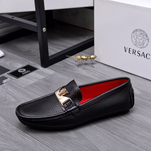 Replica Versace Leather Shoes For Men #1048471 $68.00 USD for Wholesale