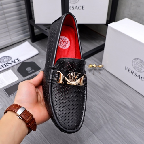 Replica Versace Leather Shoes For Men #1048471 $68.00 USD for Wholesale