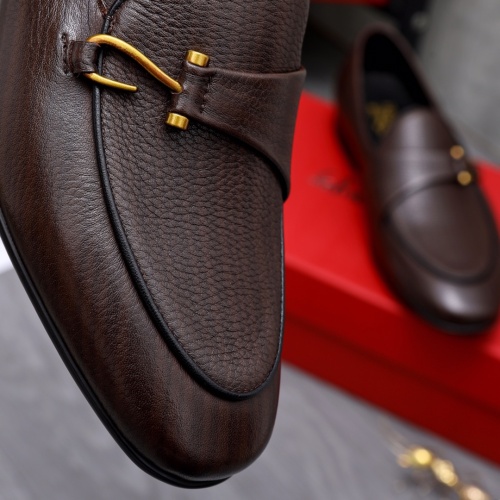 Replica Salvatore Ferragamo Leather Shoes For Men #1048583 $80.00 USD for Wholesale