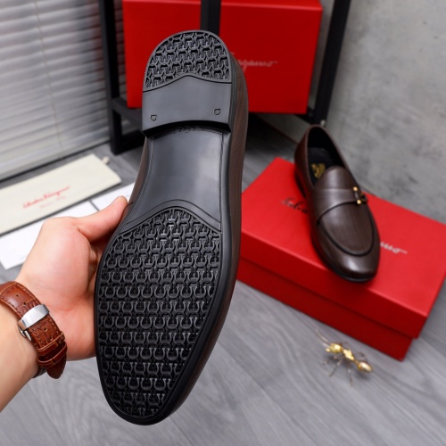 Replica Salvatore Ferragamo Leather Shoes For Men #1048583 $80.00 USD for Wholesale